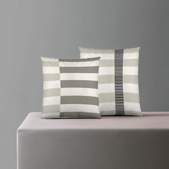 Naturals - Funda de Cojín Estampado - Con Cremallera - Sin relleno - 100% Algodón - Robert