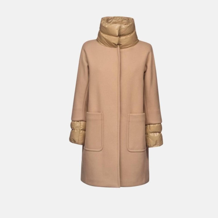 Abrigos Mujer de la marca GEOX  modelo W DIAMANTA MARRON CLARO