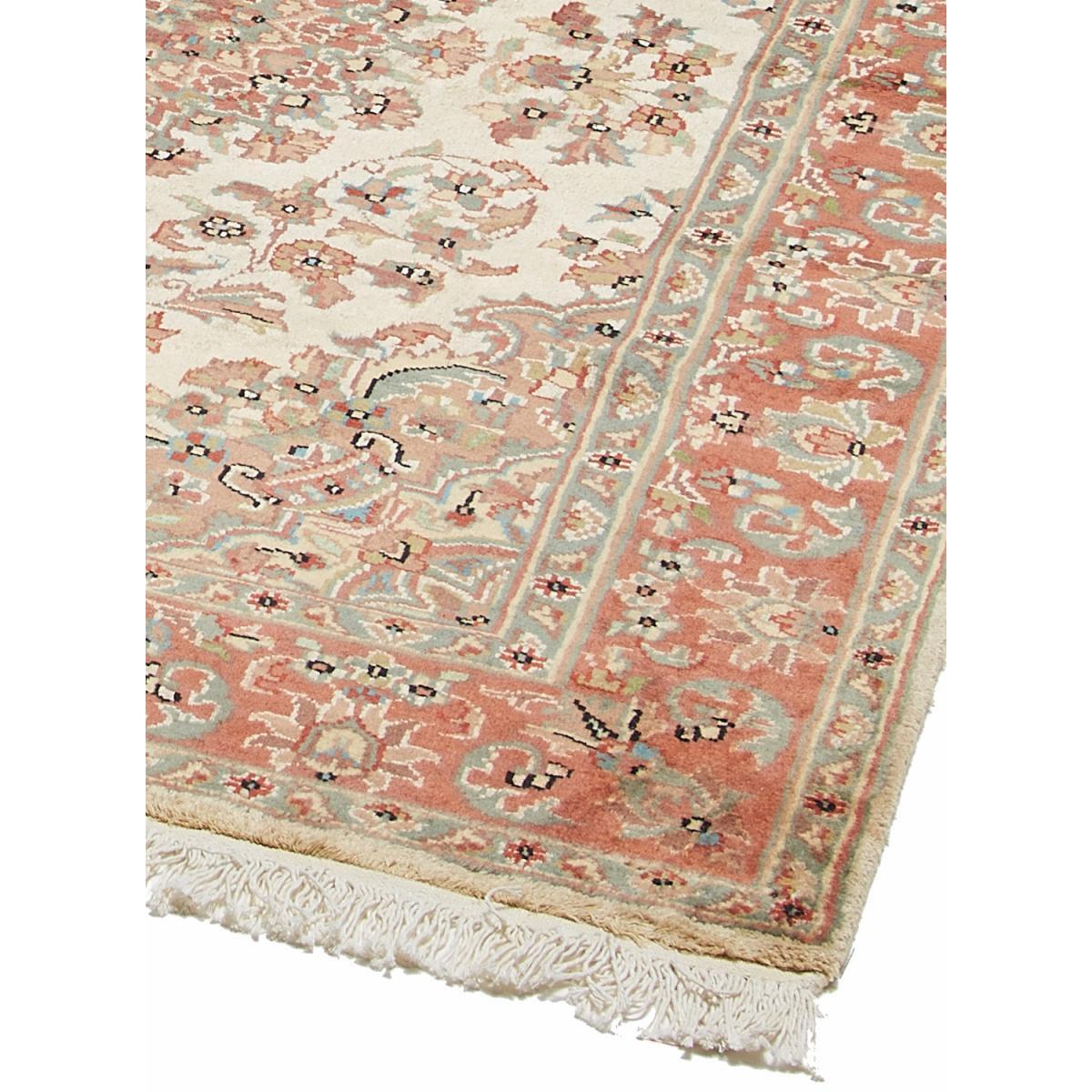 Authentique tapis d'orient, noué à la main en laine et soie