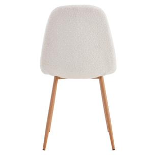 Chaise Bouclette Freya - Lot de 4