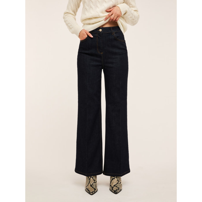 Motivi - Vaqueros wide leg modelo Lila - Azul