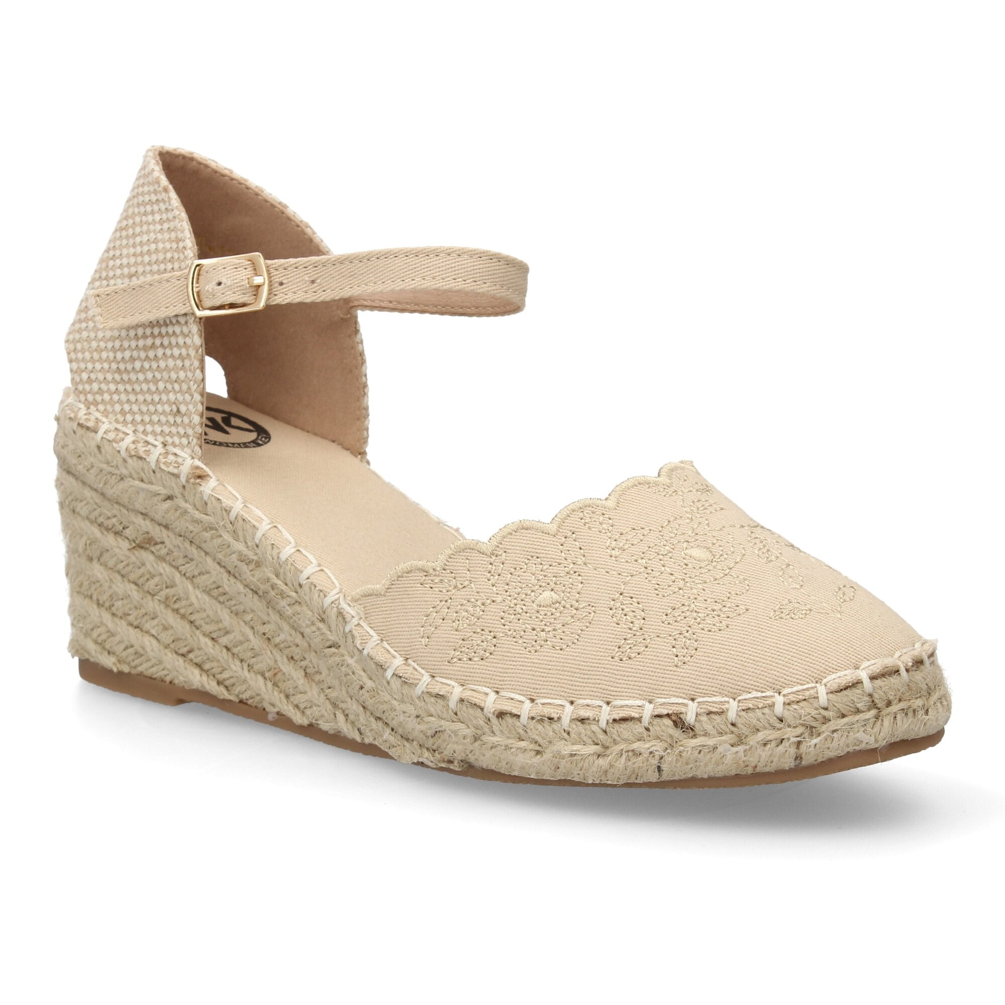 Alpargata valenciana cuña con bordado