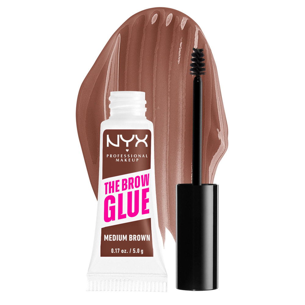 NYX Professional Makeup The Brow Glue Colle fixatrice sourcils Medium Brown