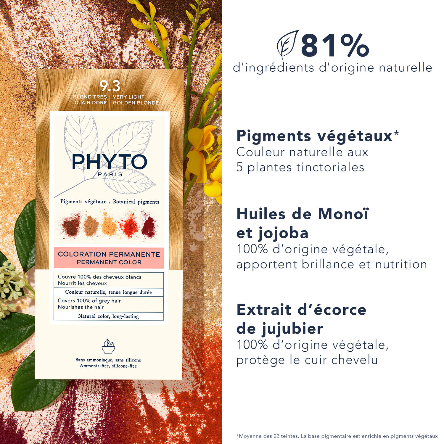 Kit Coloration - Coloration Permanente 9.3 Blond Très Clair Doré