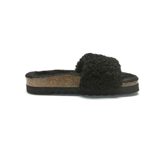 Ciabattina Mandèl Teddy Nero