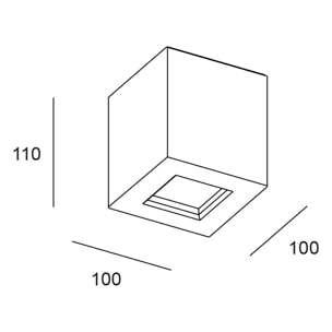 Forlight Plafon Ip44 Alma Gu10 8W Cemento
