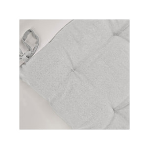 Coussin / Galette de chaise 38 x 38 cm en coton avec nouettes - KALA