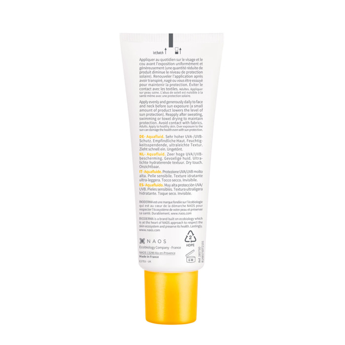 Photoderm Aquafluide - Fluide Ultra-Légère Hydratante - Peaux Sensibles - SPF50+ 40 ml