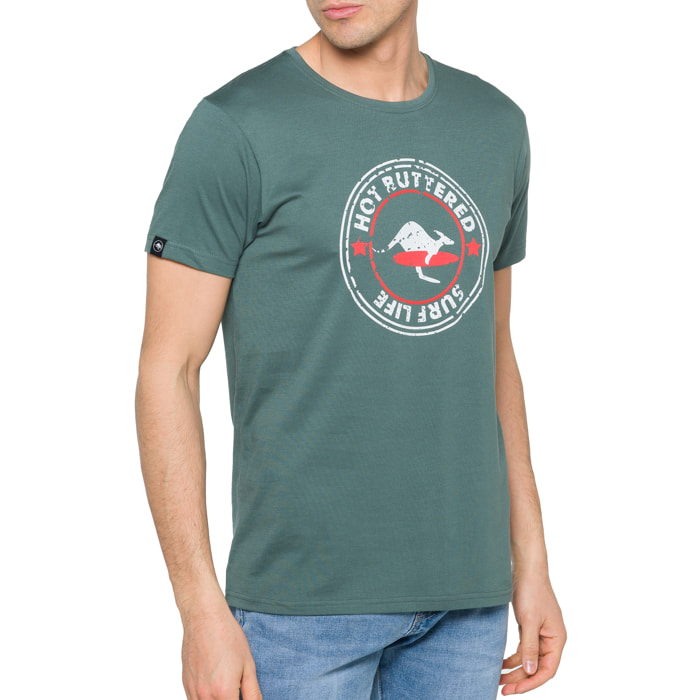 Camiseta de algodón 150 gr Hot Buttered Surflife Color Verde Matcha