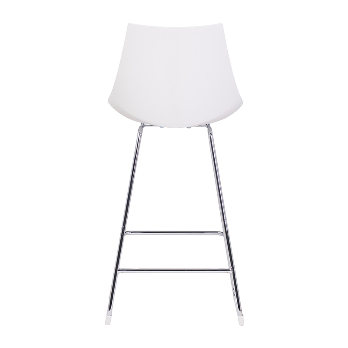 Tabourets de bar design blancs 65 cm (lot de 2) JUNE