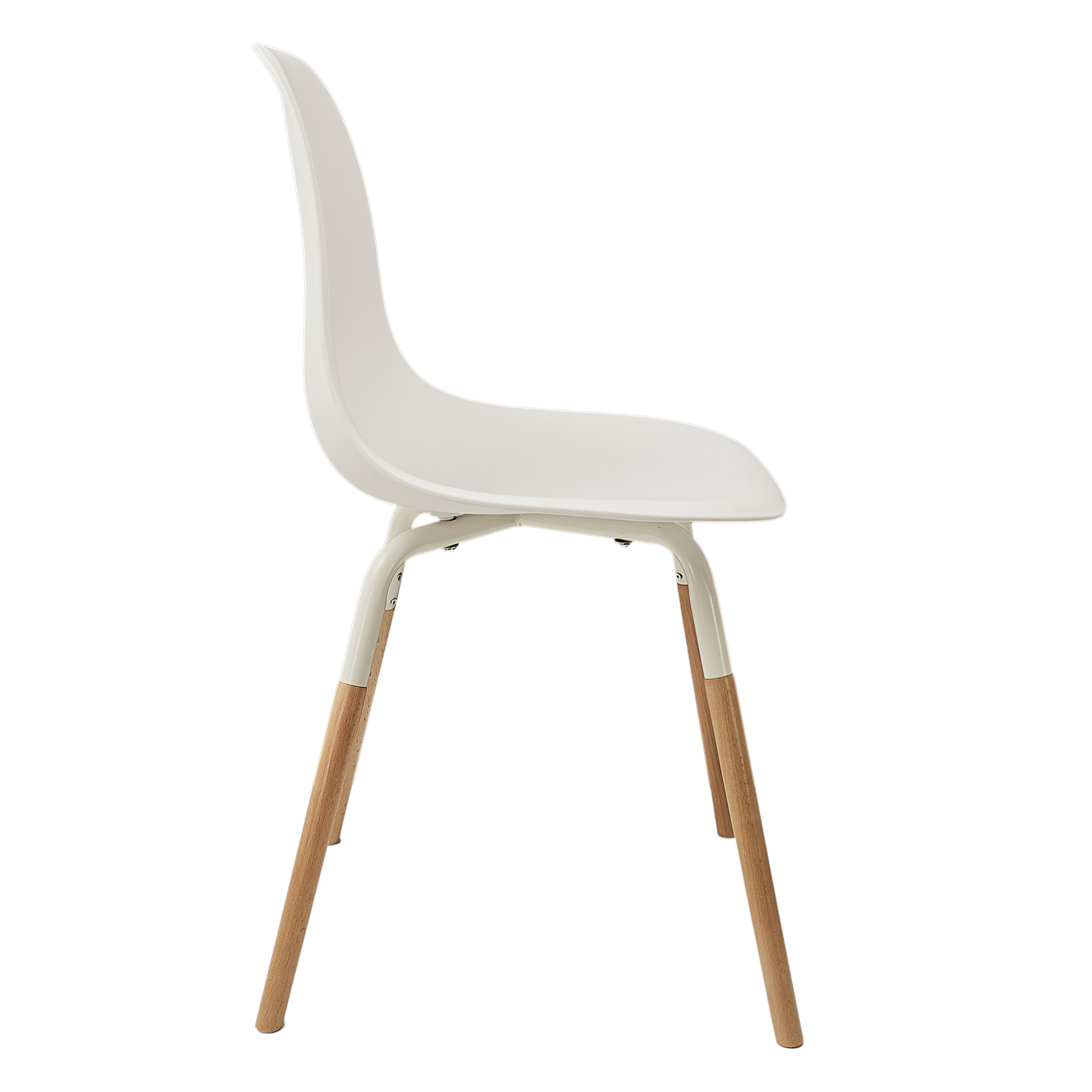 Chaise Scandinave Phenix Blanc - Lot De 4