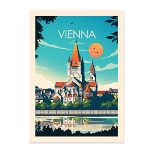 Art-Poster - Vienna Austria - Studio Inception - 50 x 70 cm