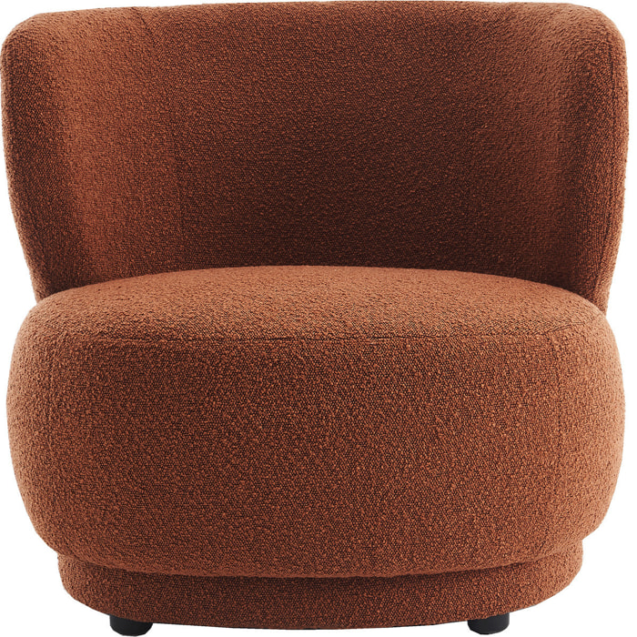 Fauteuil en tissu bouclette - ESTER