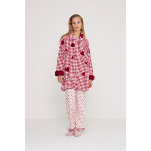 Vestaglia donna petit coeur in pile con zip Noidinotte