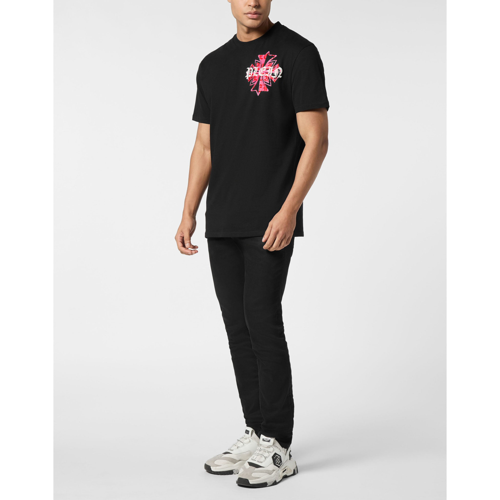 PHILIPP PLEIN T-shirt girocollo a maniche corte CREST