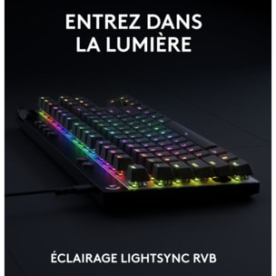 Clavier gamer LOGITECH G Pro X TKL Rapid  Noir