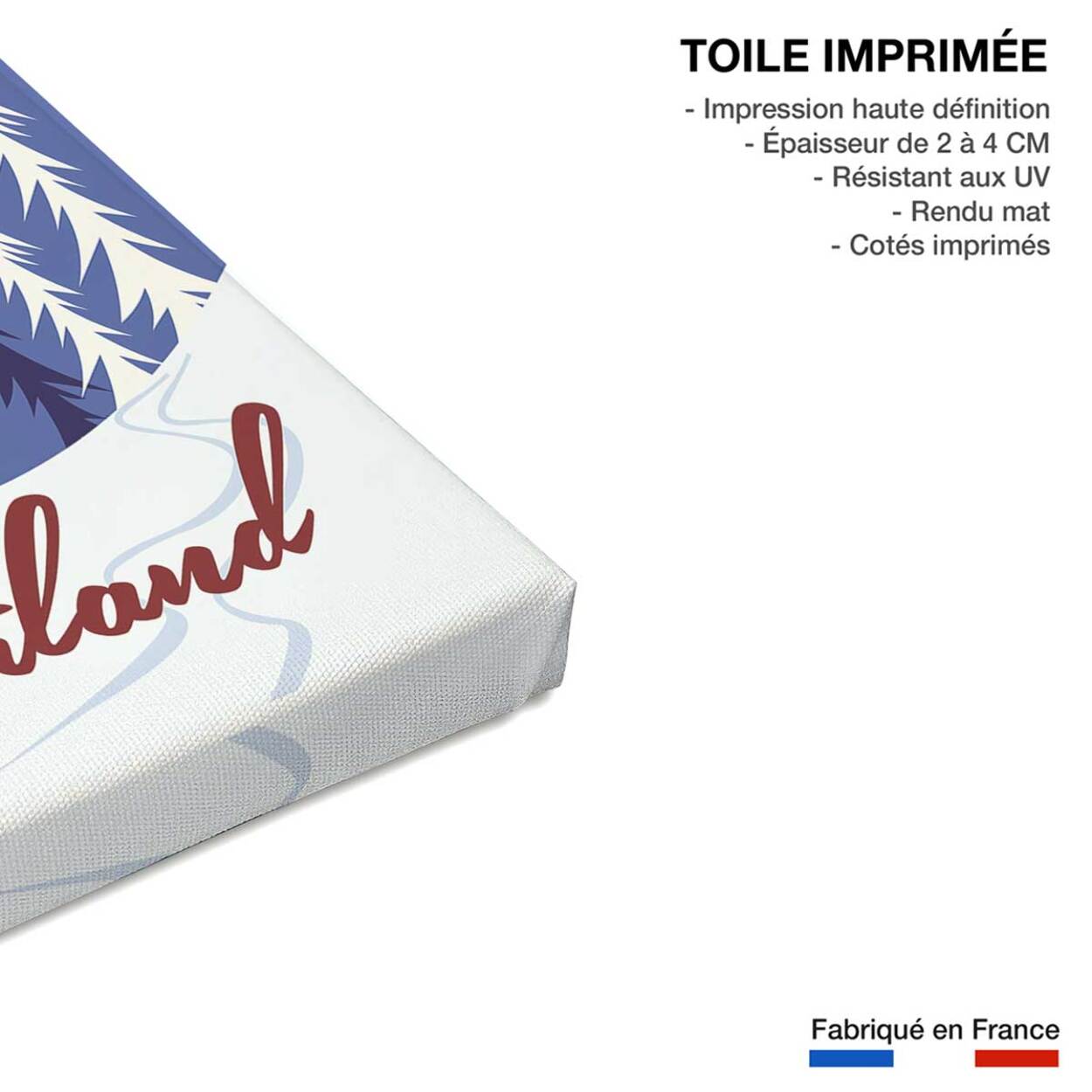 Tableau voyage en suisse Toile imprimée