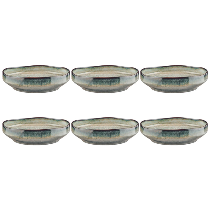 Assiette creuse GENESIS Ø21cm - 6 pièces - Terre