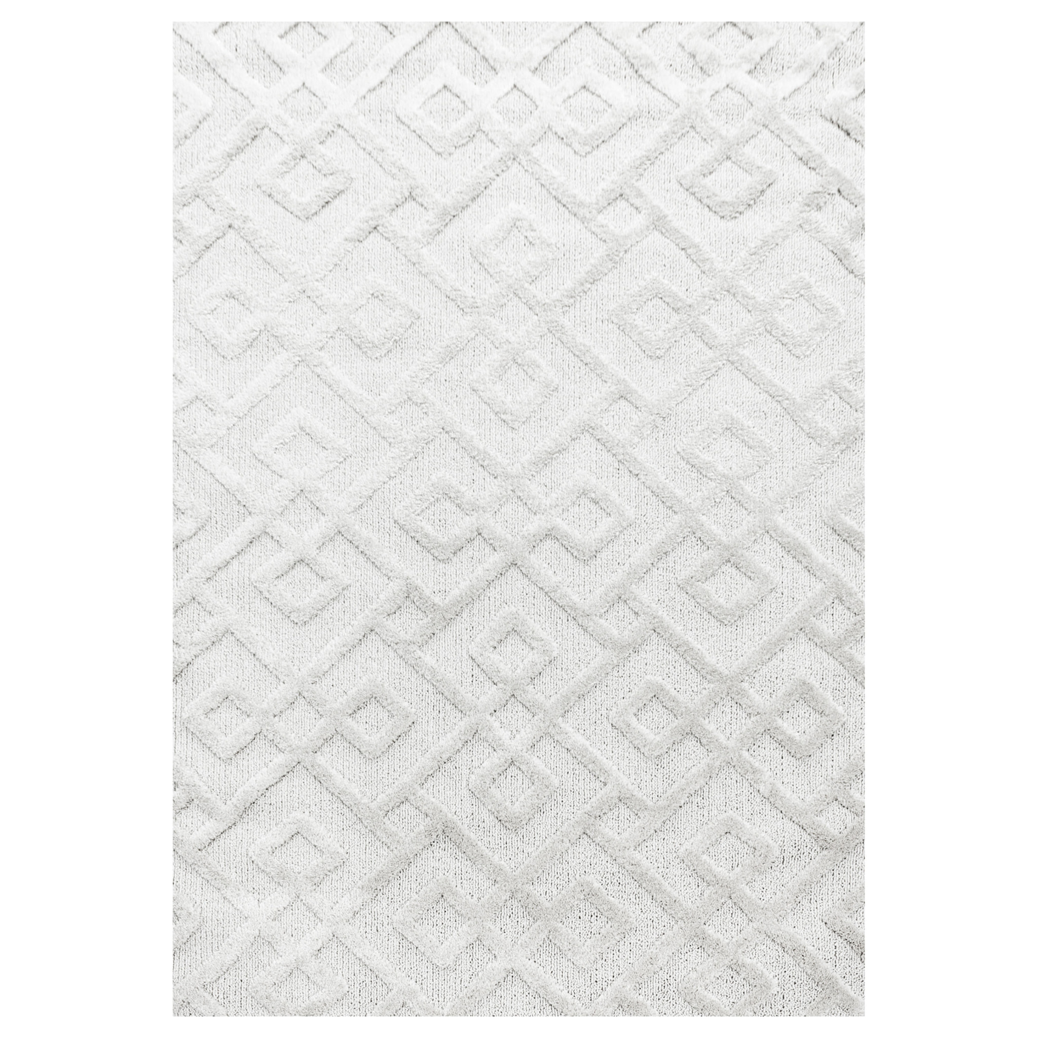 PISA - Tapis de salon à motif crème - PIS4708CRE
