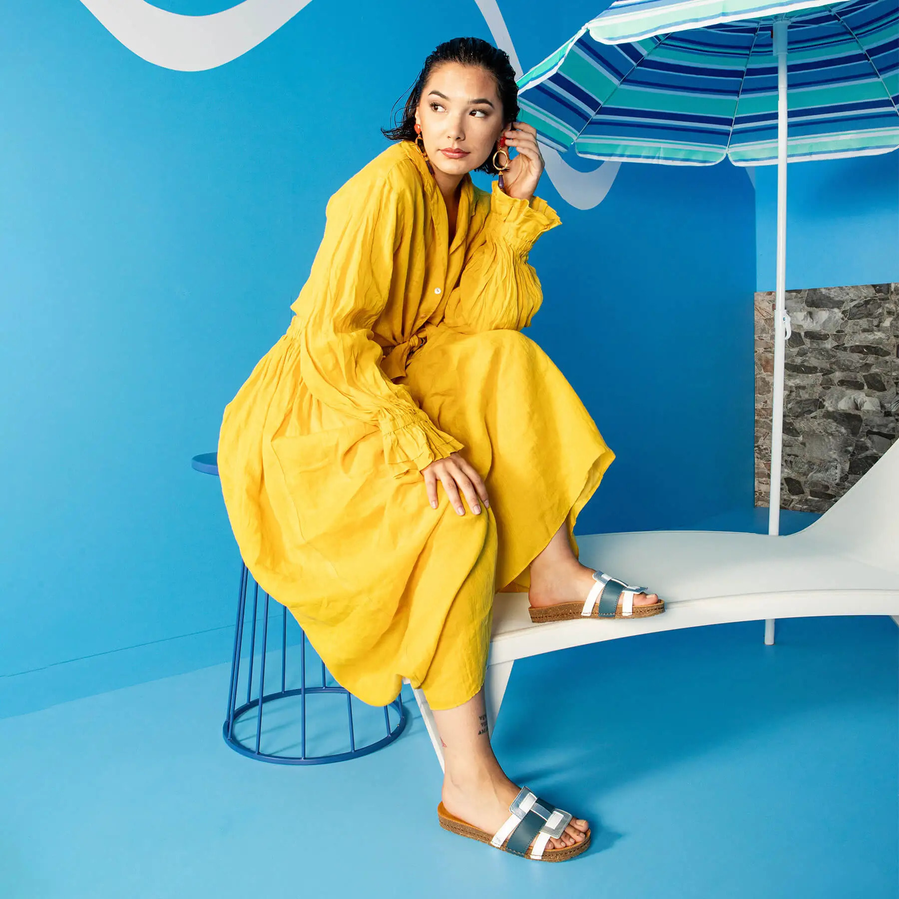 Sandalias 0259 NAPPA MULTI BROWN/ CRETA color Multi brown