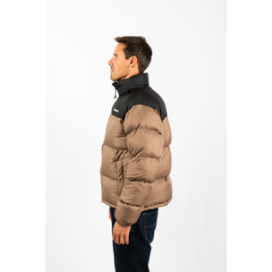 Chaqueta Lisboa short jacket marca ECOON - Caqui / Negro