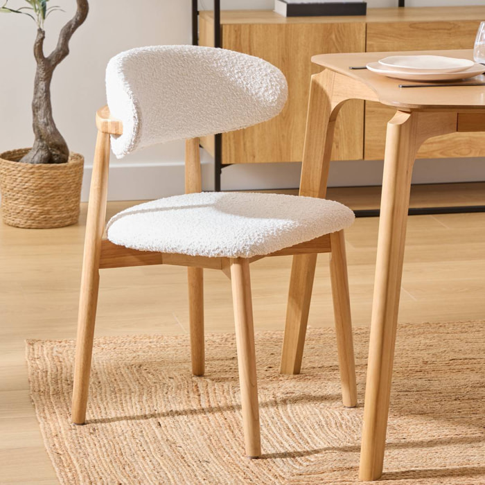 Lot de 2 chaises "Sari" blanc
