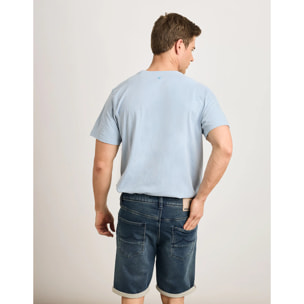 Camiseta Manga Corta Azul Celeste - Basili