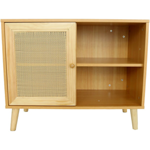 Buffet en bois "Iguane" - 80 x 40 x 66 cm - Marron