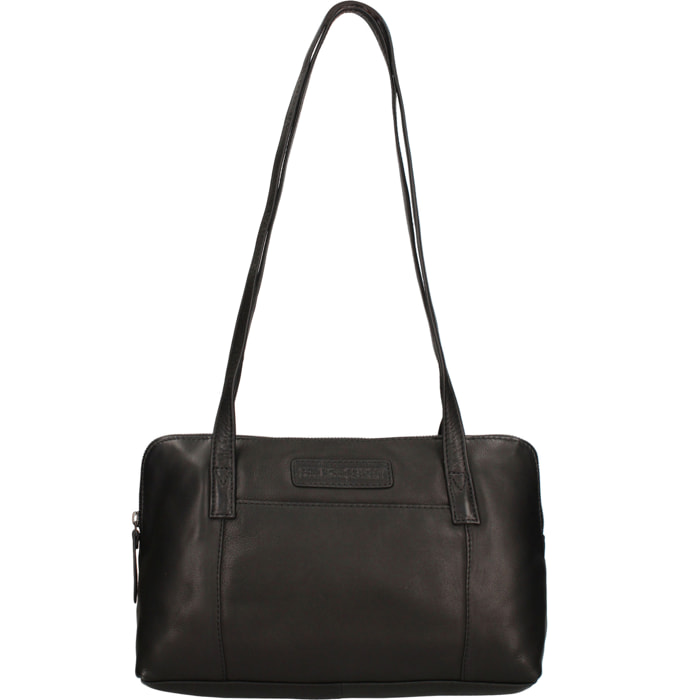 Borsa a spalla  da uomo In Vera pelle Made in Italy 32x20x10 cm