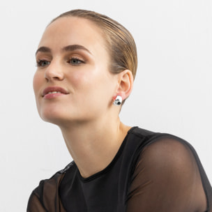 Pendientes de 18,5mm de diámetro acabado plata