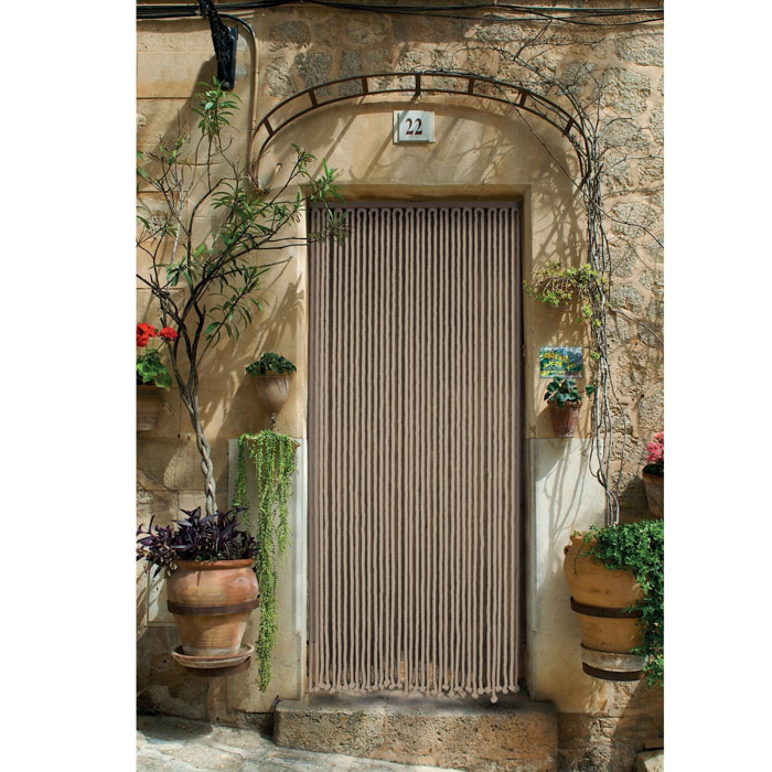 Rideau de porte en corde tressée - Ecru