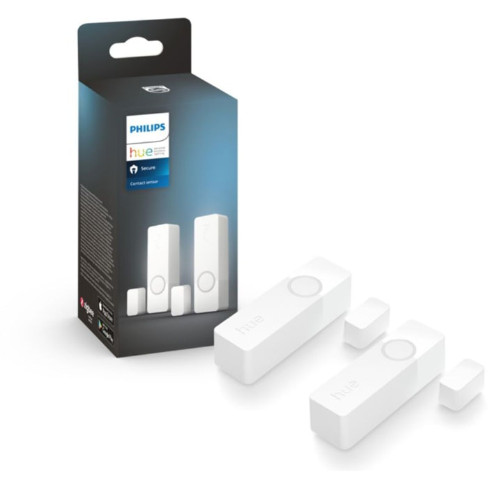 Détecteur d'ouverture PHILIPS HUE Secure pack de 2 - Blanc