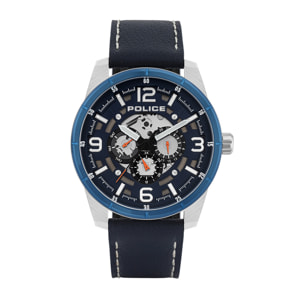 Reloj Police PL15663JSTBL03 Hombre Analogico Cuarzo con Correa de Cuero