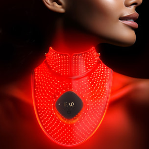 FAQ™ 211 - Masque LED Avancé Anti-Age Cou et Décolleté - 8 Leds