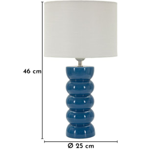 LAMPADA DA TAVOLO TORR BLU CM Ø 25X46