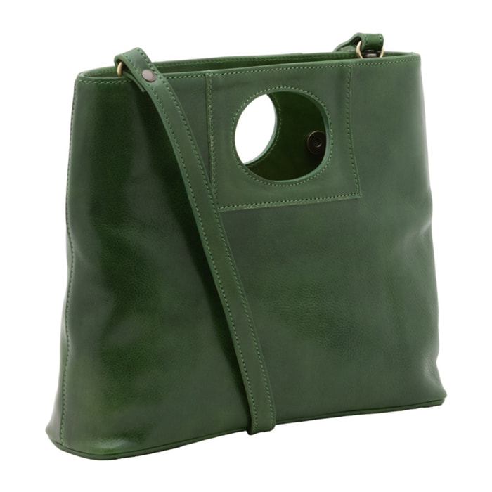 Borsa a tracolla da donna - Modello False - Vera pelle - 28.0 x 33.0 x 10.0 cm