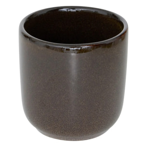Tasse Terre inconnue marron tonka D6,7xp5,5cm