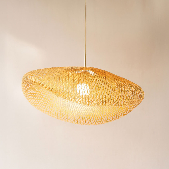 Suspension en bambou tressé KLINO