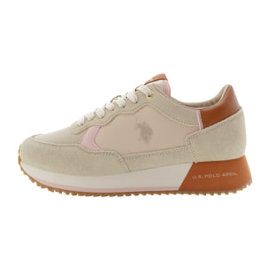 U.S. Polo Assn. - Sneakers SACHA005WDSN2 in camoscio per donna