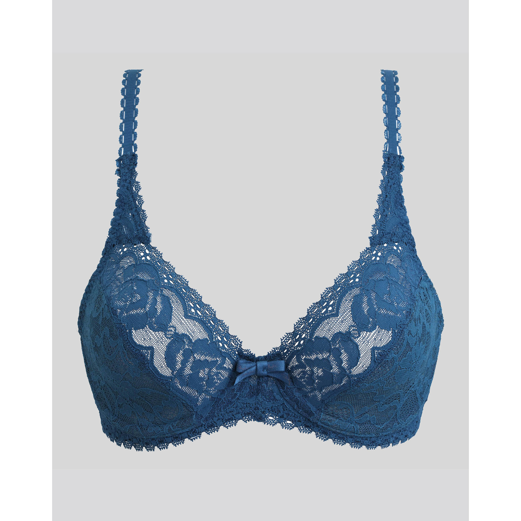 Sujetador con aros de encaje reciclado floral