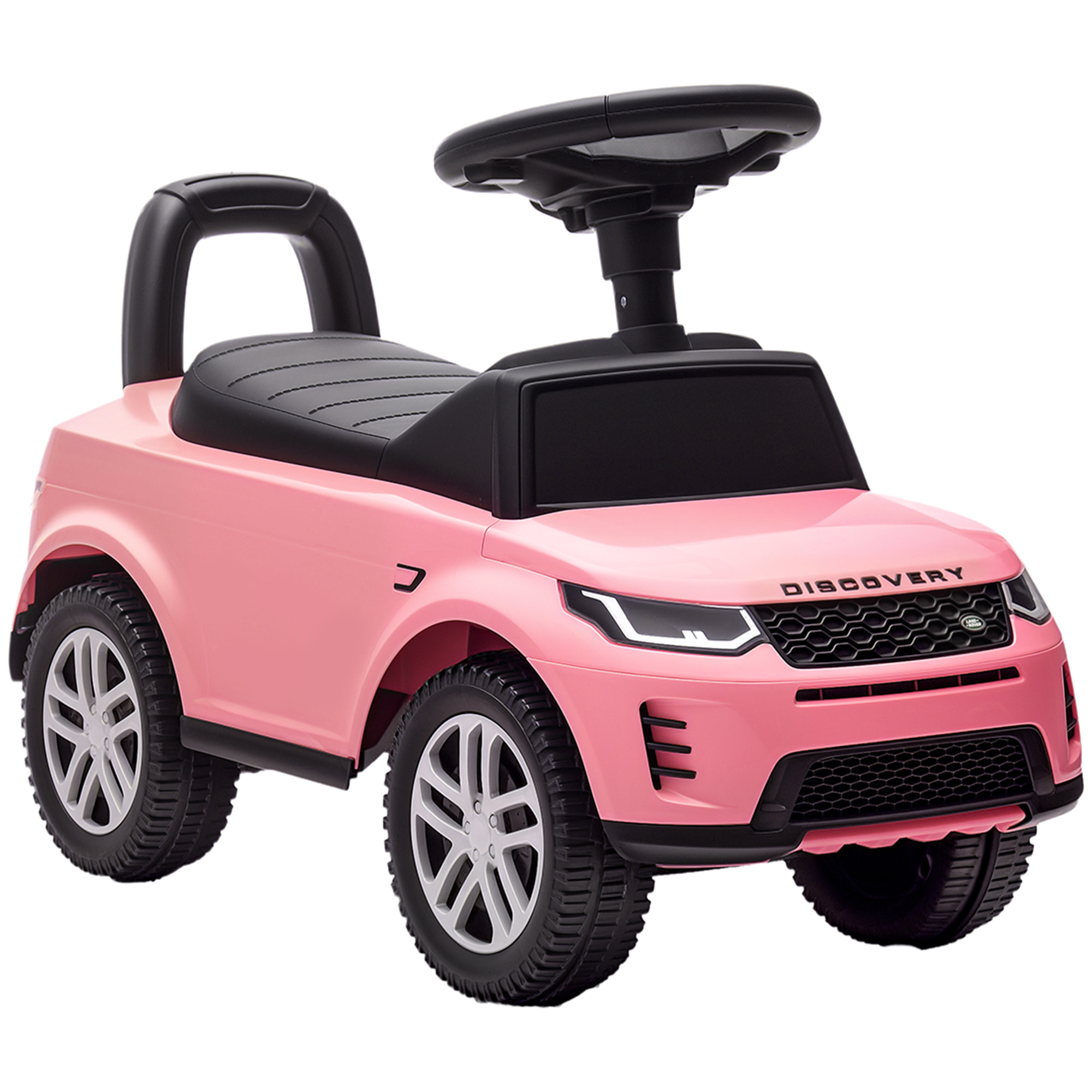 Coche Correpasillos con Licencia de Land Rover, Correpasillos para Niños de 18-36 Meses con Almacenaje, Volante, Bocina, Sonidos de Motor, 65,5x28x42 cm, Rosa