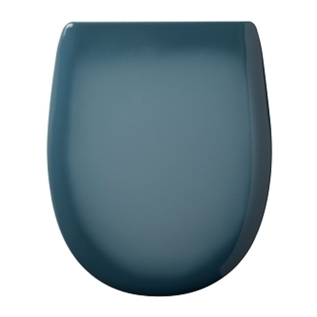 Abattant Double OLFA avec Couvercle  - Effet Jaspé - Bleu Paon