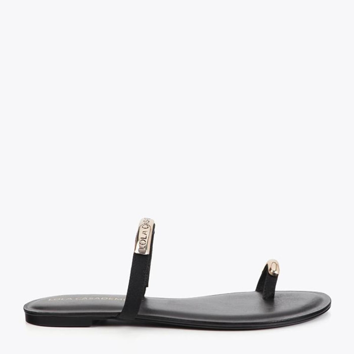 Scarpa bassa in tessuto grosgrain con inserto logo