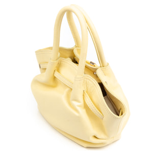 Bergolo Borsa a mano Donna. Pelle autentica Dollaro.