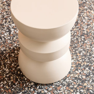 Table d'appoint, bout de canapé, table de chevet métal Ø32 x H43,5cm ASSA