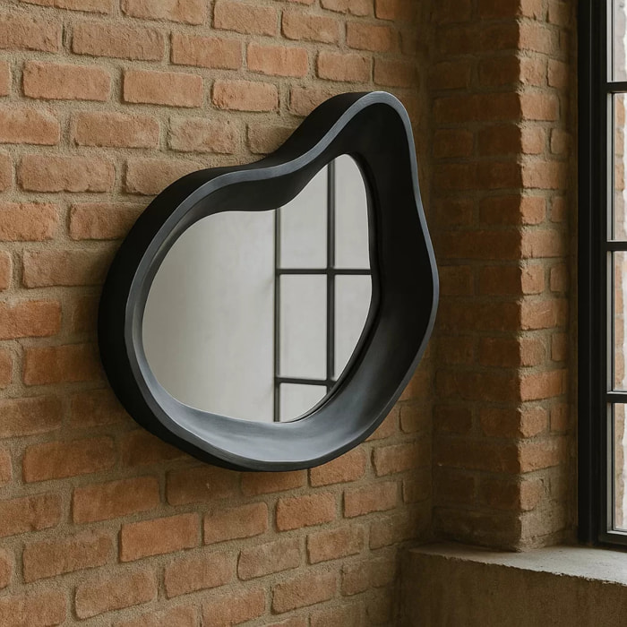 Miroir Dynamic noir Kare Design
