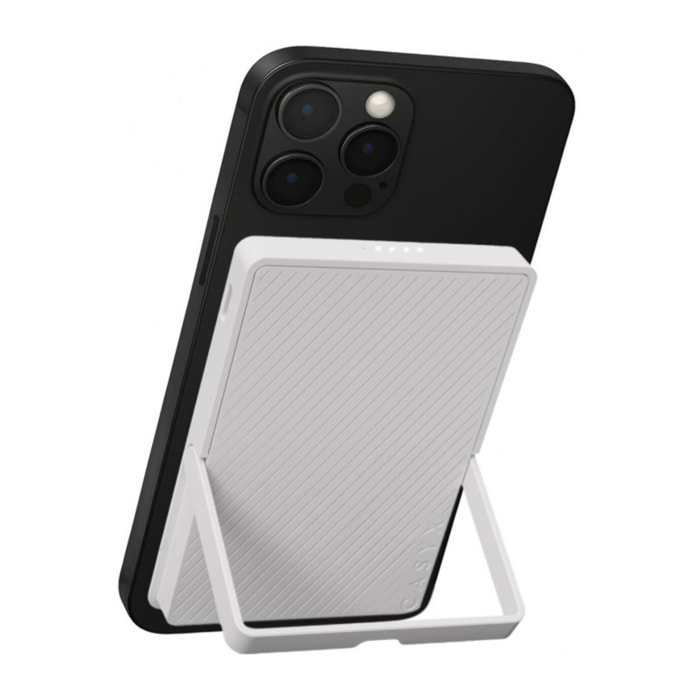 Batterie nomade CASYX 5000 mAh Qi2 MagSafe avec bequille gris