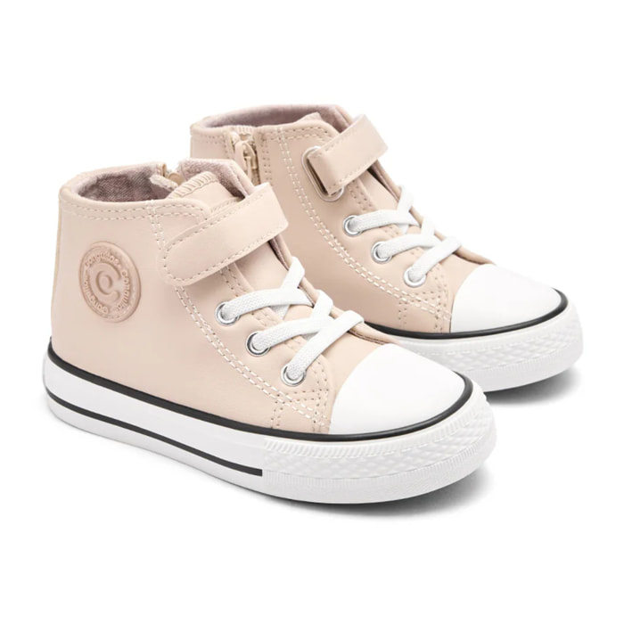 Zapatillas Altas de Niña Cremallera Interior