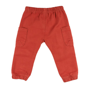 Pantaloni Da Bambino Con Tasche Arancioni