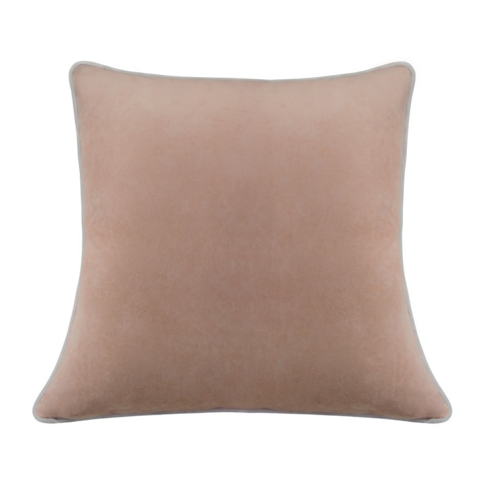 Cuscino decorativo interno in ciniglia 60X60 rosa antico